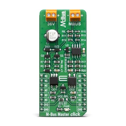 MikroElektronika Development Board, Operationsverstärker, M-Bus Master Click Schnittstellenleiterplatte