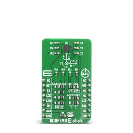 MikroElektronika FXOS8700CQ 6DOF IMU 3 Click Entwicklungskit, Trägheitssensor 6 DoF