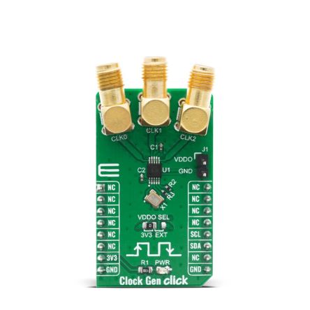 MikroElektronika MIKROE-4113 Evaluation Kit, Taktgenerator, Audio-Video-Ausrüstung, Spiele, Druck, Clock Gen Click