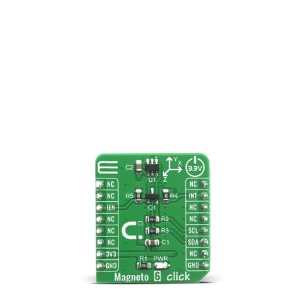 MikroElektronika Magneto 6 Click Hall Effect Sensor MikroBus Click Board For TLI493D-A2B6