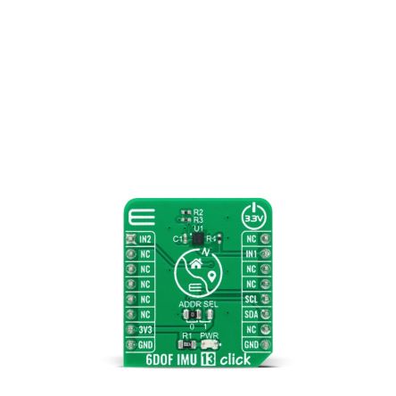 MikroElektronika MC6470 6DOF IMU 13 Click Entwicklungskit, Trägheitssensor 6 DoF