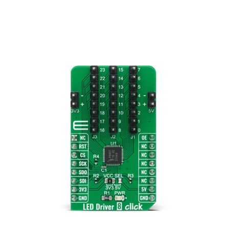 MikroElektronika Carte Complémentaire De Capteur Pour PCA9957HNMP Compatible Avec Affichage LED, Signalisation D'état LED Driver De LED