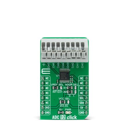 MikroElektronika MIKROE-4376 Entwicklungstool Signalumwandlung, ADC 12 Click