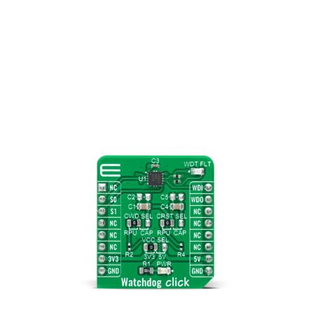 MikroElektronika MIKROE-4416 Evaluation Kit, Systemzeitgeber, Countdown-Timer, Sensor-Zusatzplatine, Watchdog Click