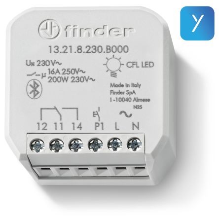 Finder Wall Mount Timer Relay, 250V, 1-Contact, 10s, SPDT