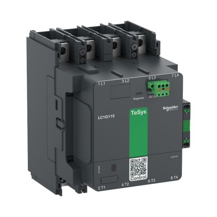 Schneider Electric TeSys F LC1G115 Leistungsschütz / 48 → 130 V Ac/dc Spule, 4 -polig 1 Schließer, 1 Öffner /