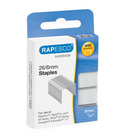 Rapesco Heftklammer, Länge 26/6mm