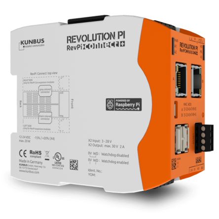 Revolution PI Ordinateur Industriel RevPi Connect S Avec 32 Go (Flash)/1 Go (RAM), Linux, +12 V → +24 Vc.c.,