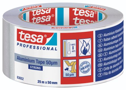 Tesa Aluband Aluminiumband Leitend, Stärke 0.05mm, 50mm X 25m