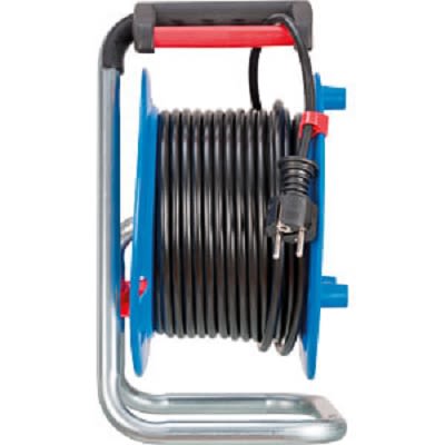 Brennenstuhl 25m 3 Socket Type C - Europe, Type E - French, Type F - German Schuko Cable Reel