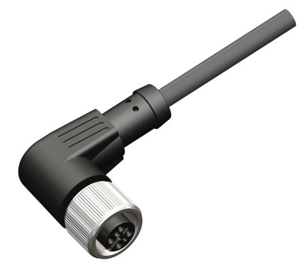 RS PRO Cable De Conexión, Con. A M12 Hembra, Con. B Sin Terminación, Cod.: A, Long. 10m, 250 V, 4A, IP67