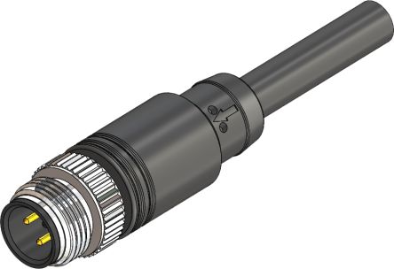 RS PRO Cavo Sensore/attuatore 5 Cond. M12 Maschio / Senza Terminazione, Ø 5.3mm, L. 2m