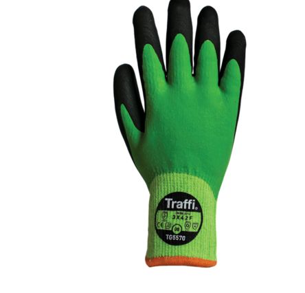 Traffi Schneidfeste Handschuhe, Größe 11, XXL, Schneidfest, Acryl, Nylon, Polyester Grün