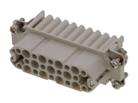 Molex 93601 Robustes Power Steckverbinder-Modul, 25-polig 10A Buchse, Crimpkontakteinsatz Für Elektronische Maschinen