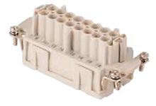 Molex 93601 Robustes Power Steckverbinder-Modul, 24-polig 16A Buchse, Steckklemmeinsatz Für Elektronische Maschinen