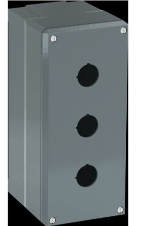 ABB Modular Metal Steuerstation Leergehäuse, 3, Grau, Aluminium