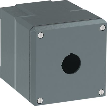 ABB Grey Aluminium Modular Metal Push Button Enclosure - 1 Hole