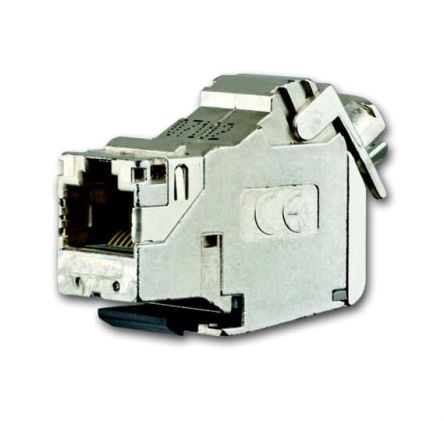 ABB Cat.6a Ethernet-Steckverbinder Buchse, 1-Port 8-polig Bündige Montage