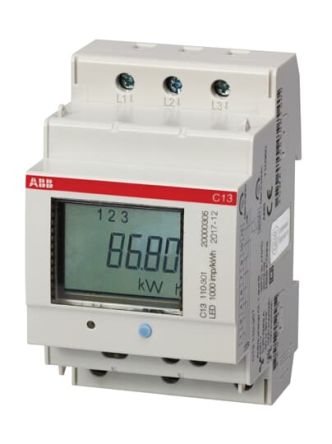 ABB C13 Energiemessgerät LCD, 6-stellig / 3-phasig, Impulsausgang