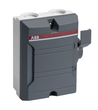 ABB 3P Pole Screw Mount Switch Disconnector - 25A Maximum Current, 7.5kW Power Rating, IP65