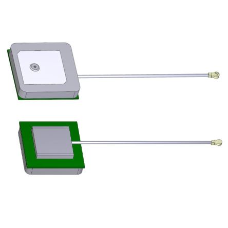 Abracon Antenne Multi-bandes APARC2504A-SG3 Adhésif Plaquette Adhésive, Interne IPEX -1.5dBi GPS