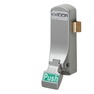Exidor Push Latch, 1-Point,, Works With Double Doors