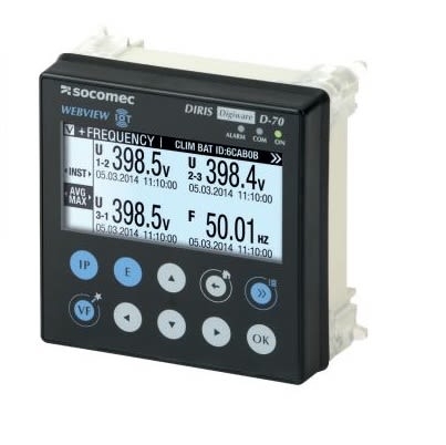 Socomec Indicateur Numérique Multifonction, LCD