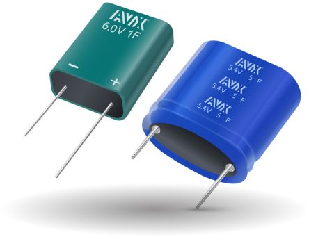 AVX Supercondensateur, 0.47F, 5V C.c., Traversant