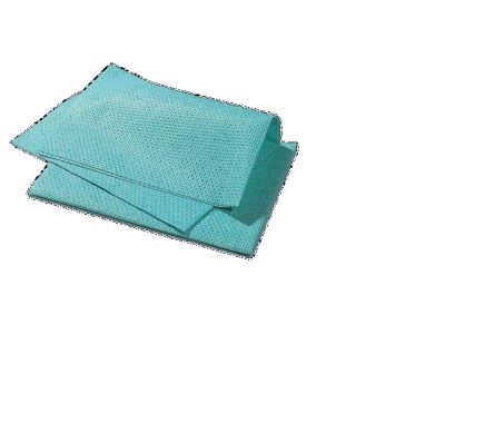 RS PRO Blue Microfibre Cloths for Cleaning, Drying, Dry Use, Pack of 10,  400 x 400mm, Repeat Use