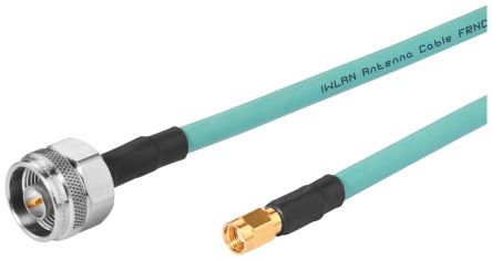 Siemens Cable Coaxial IWLAN, 50 Ω, Con. A: Tipo N, Macho, Con. B: RP-SMA