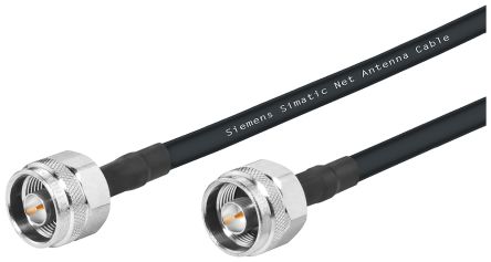 Siemens IWLAN Koaxialkabel Konfektioniert, 50 Ω, Typ N / Typ N, Aussen ø 5.5mm, Schwarz