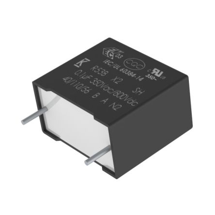 KEMET R53B Folienkondensator 1.2μF ±20% / 350V Ac, THT