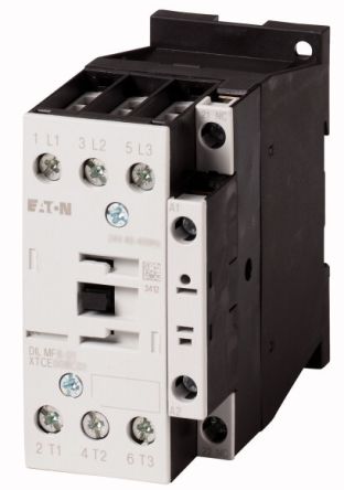 Eaton DILM Series Contactor, 220 V Ac, 230 V Dc Coil, 3-Pole, 14 KW, 1N/O