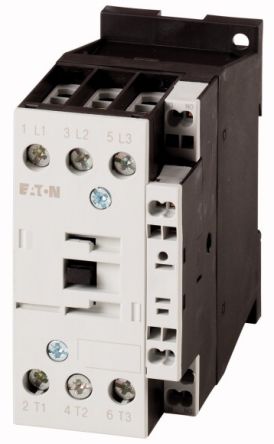 Eaton DILM Series Contactor, 130 V Coil, 3-Pole, 11 KW, 1N/O