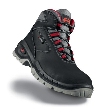 Uvex Black, Grey Composite Toe Capped Mens Safety Boots, UK 3, EU 35