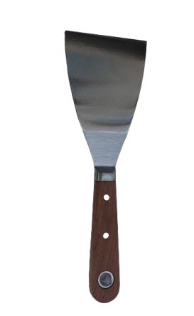 RS PRO Wood 75mm Putty Knife Scraper With Polished Blade