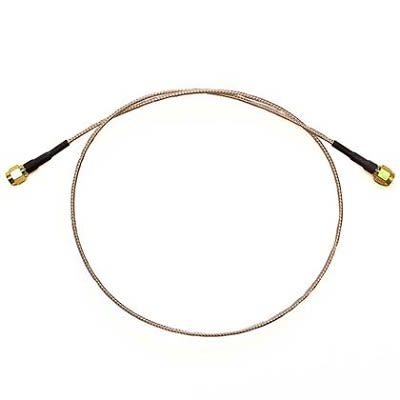 Mueller Electric Male SMA To Male SMA Coaxial Cable, 12in, RG316 Coaxial, Terminated