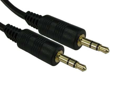 RS PRO Aux Kabel, Stereo-Jack, 3,5 Mm / Stereo-Jack, 3,5 Mm Stecker Stecker L. 2m