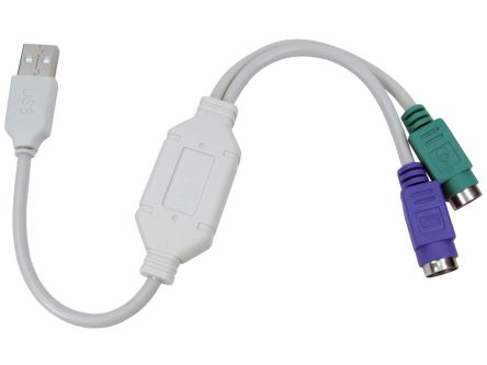 RS PRO USB-Adapter, USBA / PS/2, 360mm