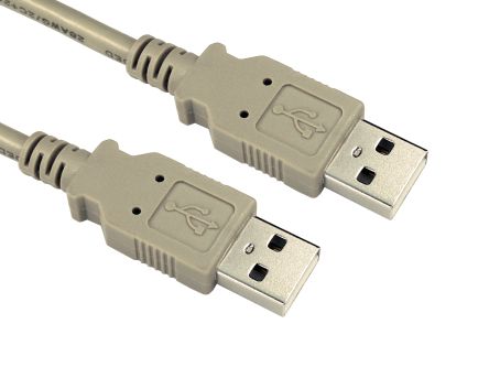 RS PRO Cable, Male USB A To Male USB A Cable, 2m