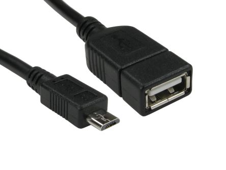 RS PRO USB-Kabel, USB C / Micro-USB B, 140mm