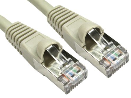 RS PRO Ethernetkabel Cat.6a, 500mm, Grau Patchkabel, A RJ45 S/FTP Stecker, B RJ45, Aussen ø 5.8mm, LSZH