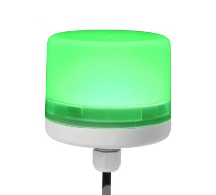Sirena Segnalatore LED Fisso, LED, Verde, 24 V