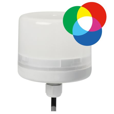 Sirena Segnalatore LED Lampeggiante, Fisso, LED, Multicolore, 24 V