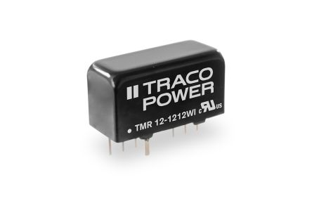 TRACOPOWER TMR 12WI DC-DC Converter, 12V Dc/ 1A Output, 4.5 → 18 V Dc Input, 12W, PCB Mount, +85°C Max Temp