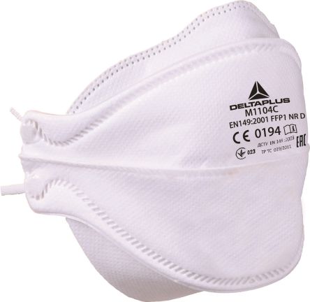 Delta Plus AER FFP1 Staubschutzmaske, Flach Faltbar EN 149:2001+A1:2009