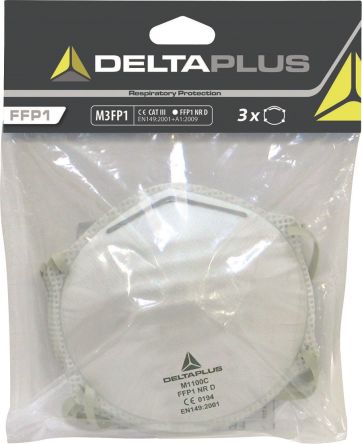 Delta Plus Masque Respiratoire Jetable FFP1, Sans Soupape Série CONFORT