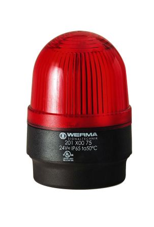 Werma Segnalatore Illuminazione Continua,, LED, Rosso, 115 V
