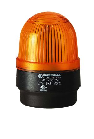 Werma 201, LED, Dauer Signalleuchte Gelb, 230 V