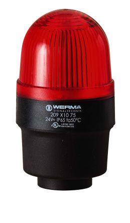 Werma Balise Eclairage Continu à LED Rouge Série 209, 230 V